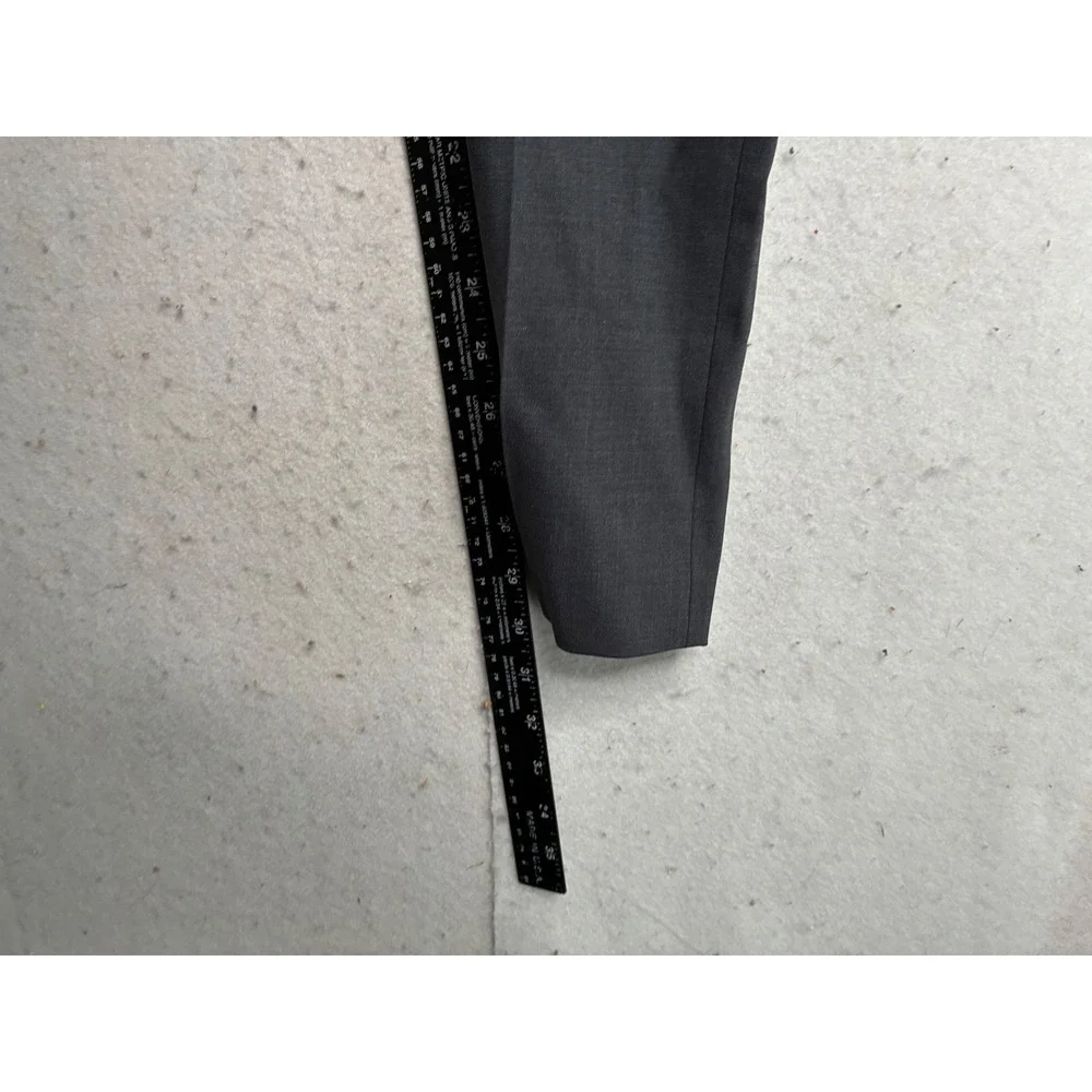 NWT Bar III Mens Slim Fit Power Stretch Wool Blend Suit Pants Gray 36W 30L